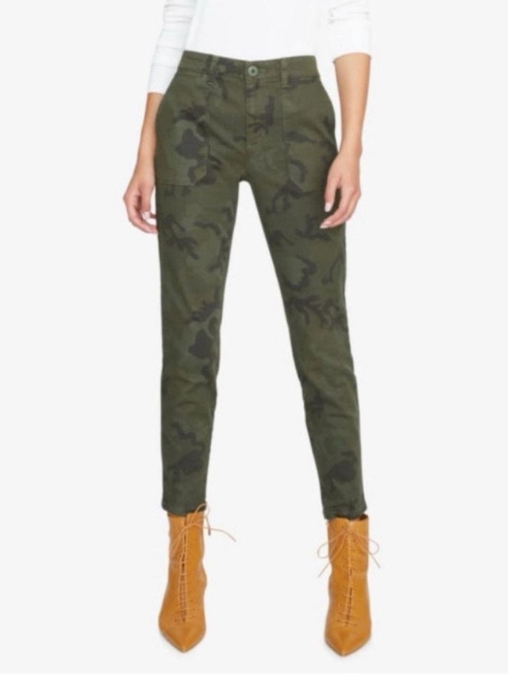 Sanctuary Olive Camo Ankle Pants
